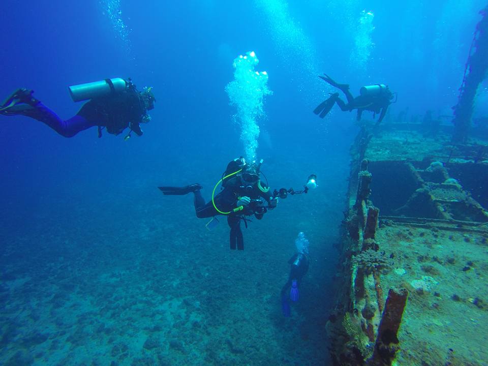 Divers over a Wreck